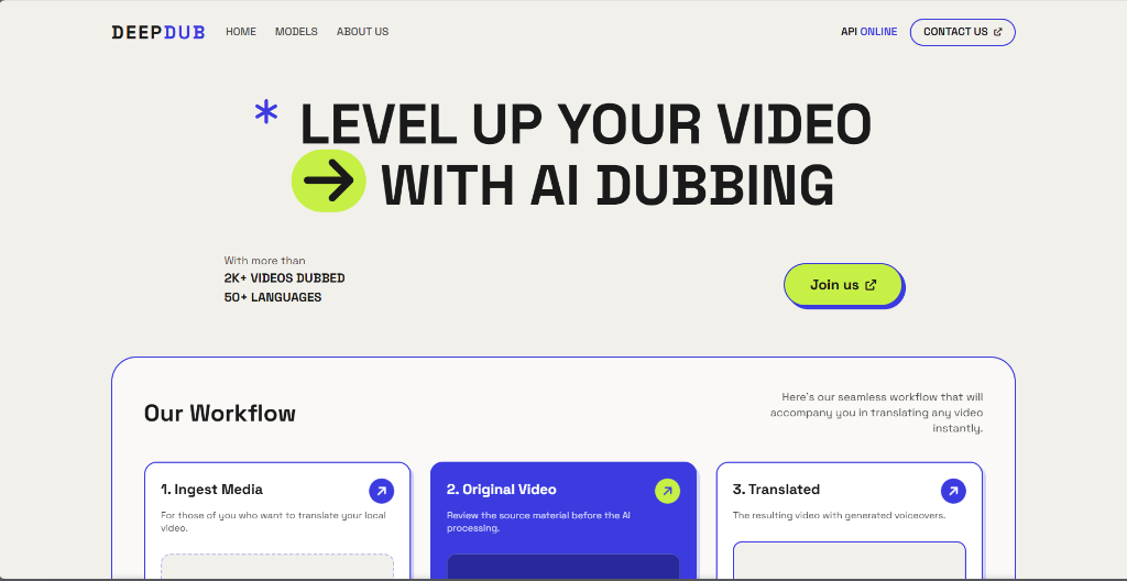 DeepDub AI Video Translator