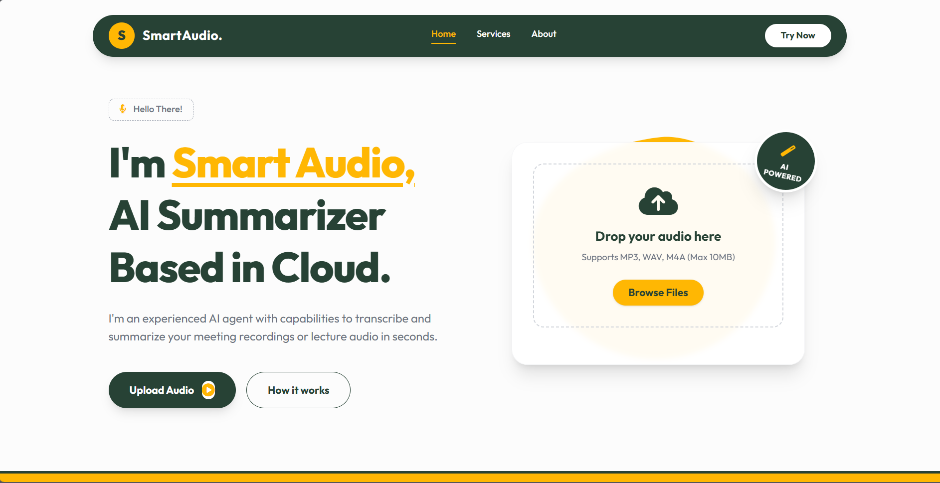 Smart Audio Summarizer